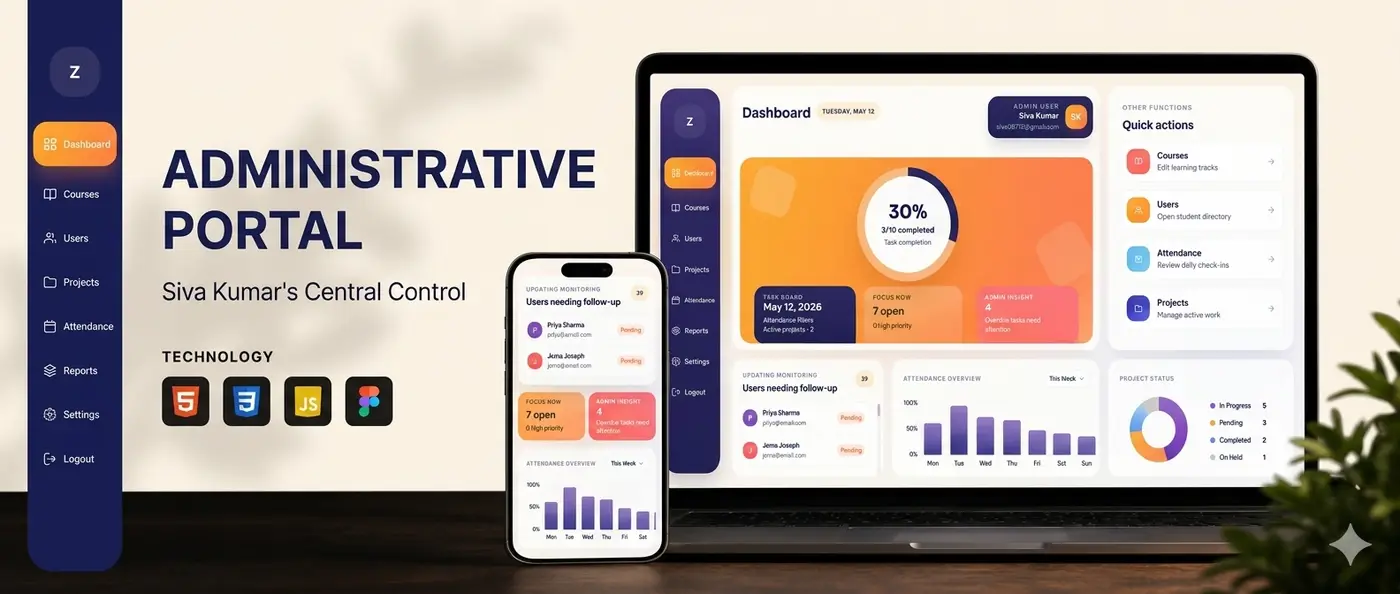 WorkSphere Admin Dashboard project by Oracraft
