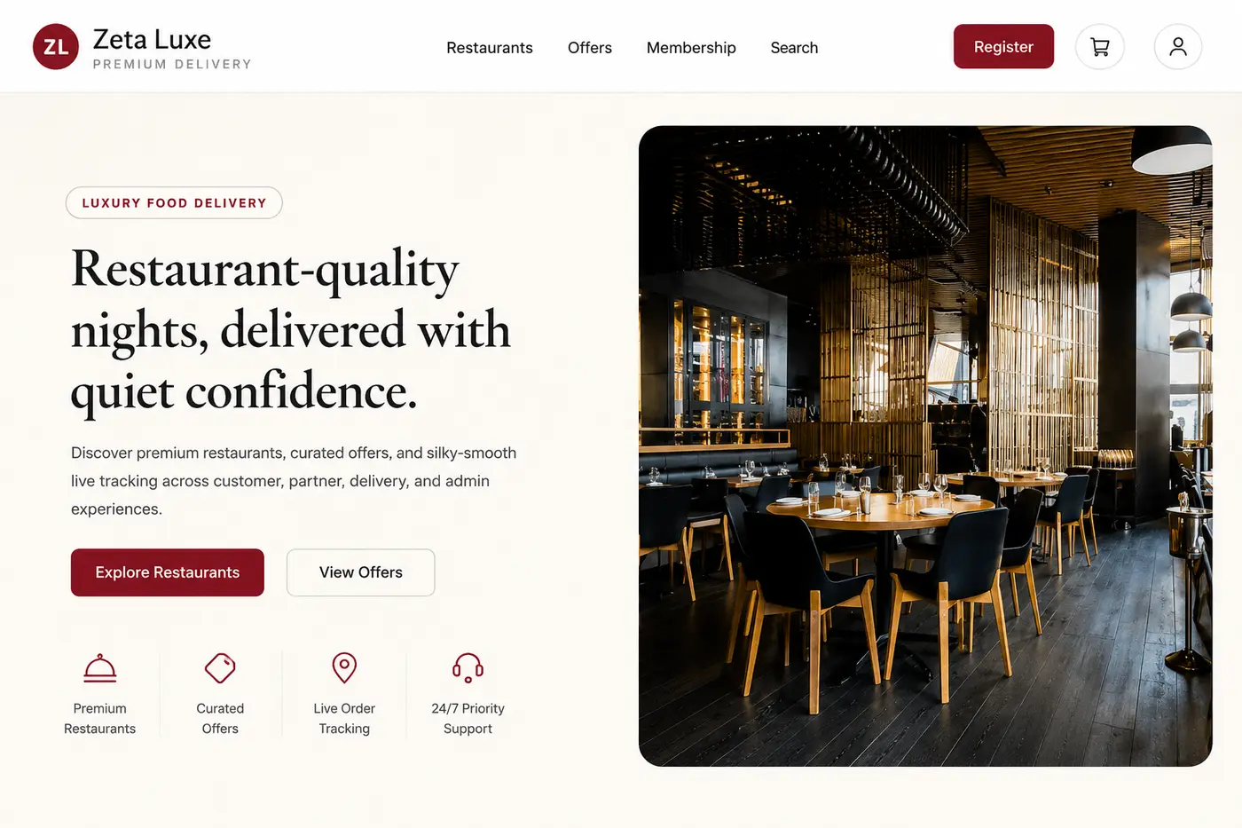 Food Delivery App Design website design gallery image 3
