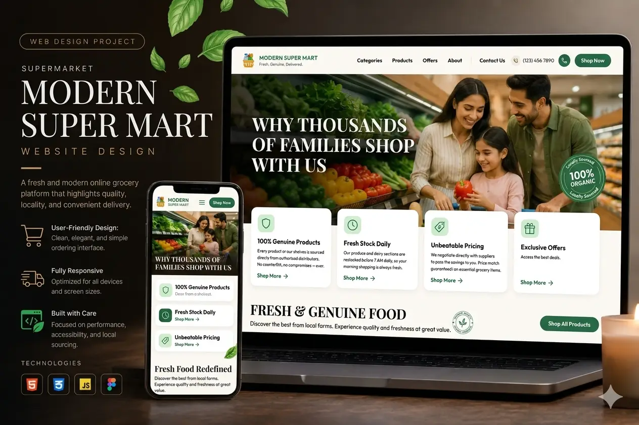 FreshMart Online Store project by Oracraft