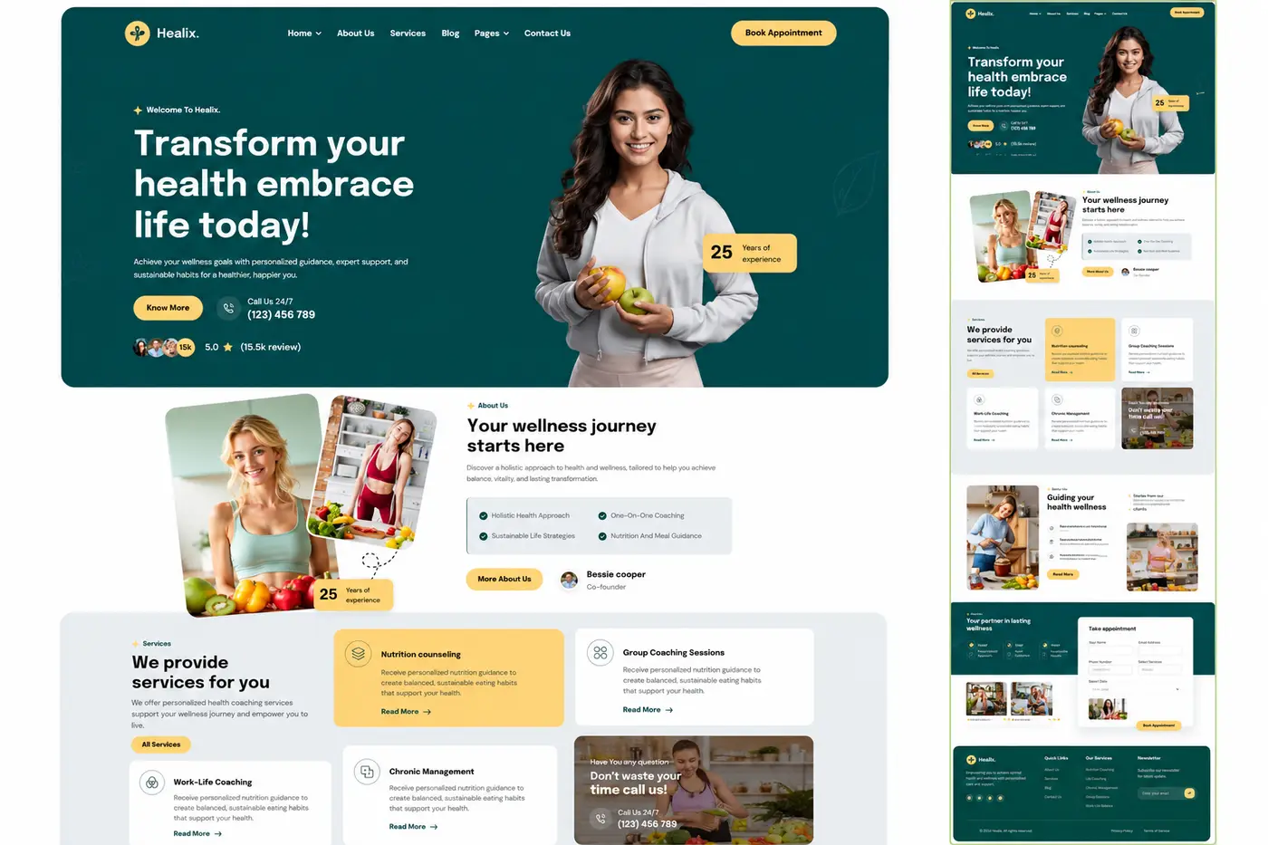 Wellness Care Website website design gallery image 2